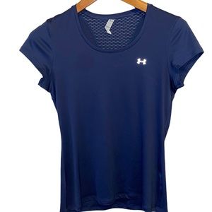 Under Armour Heat Gear Tee Navy Small